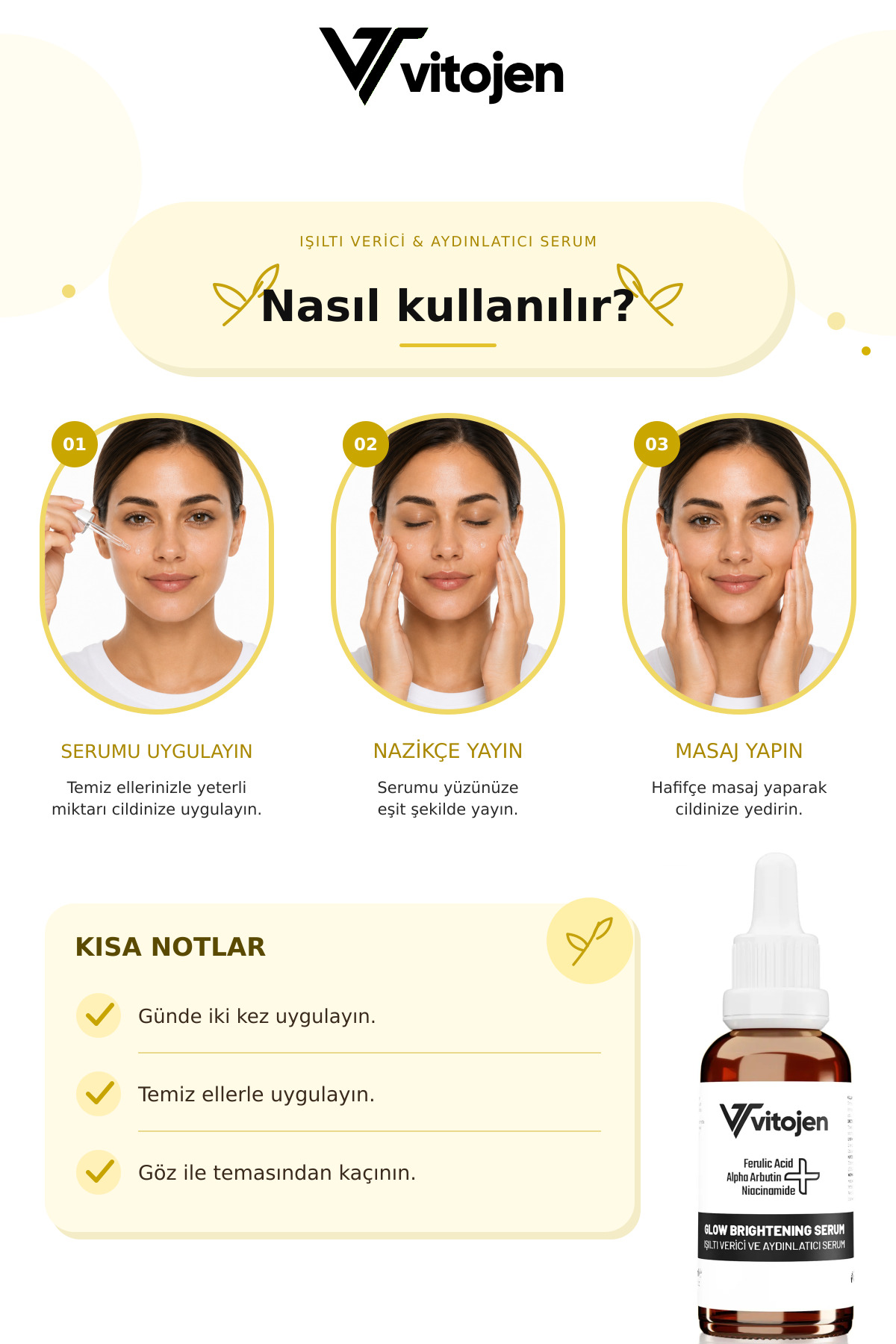 Aydınlatıcı Serum | Cilt Tonu Eşitleyici & Leke Görünümünü Azaltıcı Formül — 20 — تصویر 5 از 5