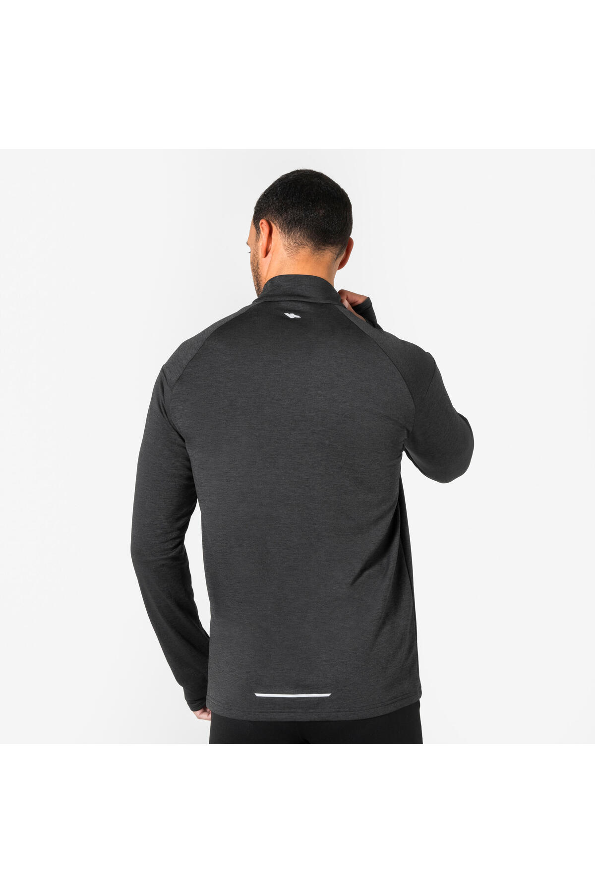 Decathlon Kiprun Erkek Uzun Kollu Koşu Tişörtü - Siyah - Kiprun Run 100 görsel 2