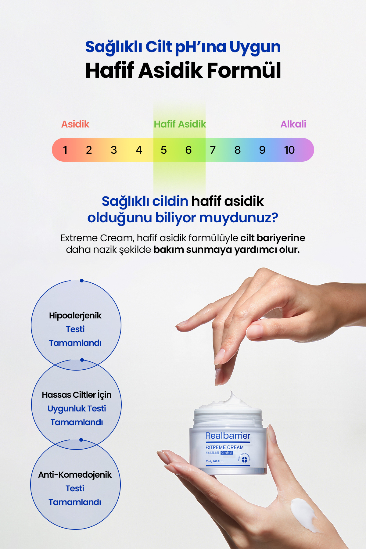 Hassaslaşmış Cilt Bariyerini Destekleyen Yoğun Nemlendirici Krem REALBARRIER Extreme Cream Original — RB02 — تصویر 5 از 9