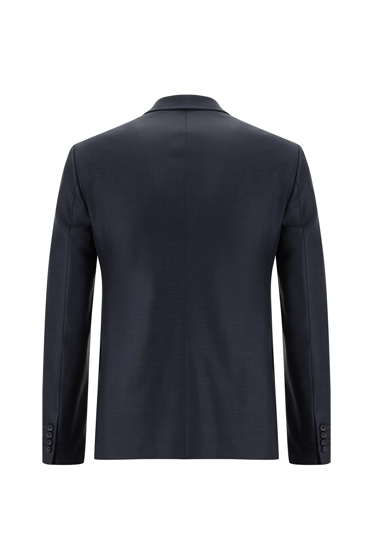 Super Slim Fit Ekstra Dar Kesim Yünlü Klasik Takım Elbise — سرمه‌ای ASSZ1D91DZ017 — تصویر 3 از 4