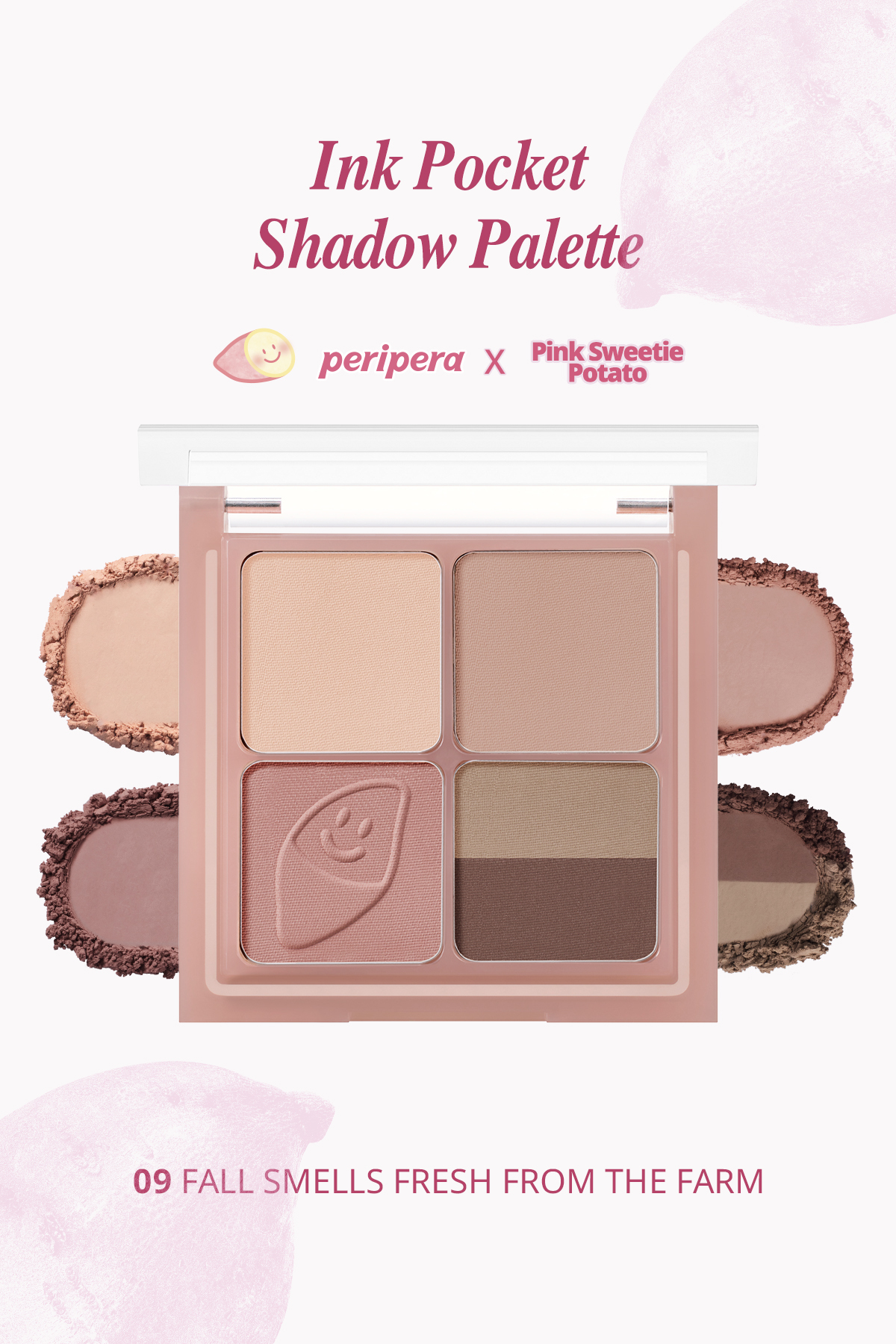 PERIPERA Ink Pocket Shadow Palette (پاییز 2009 رایحه های تازه از مزرعه) - قهوه‌ای 6226