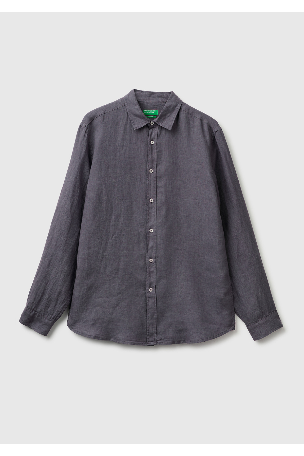 پیراهن مردانه ۱۰۰٪ کتان آنتراسیت یونایتد کالرز آو بنتون پیراهن United Colors of Benetton