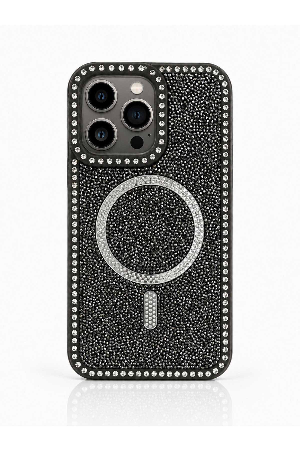 Premium Gem ONLY İPHONE 16 PROMAX COMPATIBLE Luxury Phone Case with Stylish Aesthetic Elegant Diamond Gem Standing Out WITH Sparkly Gem Details...