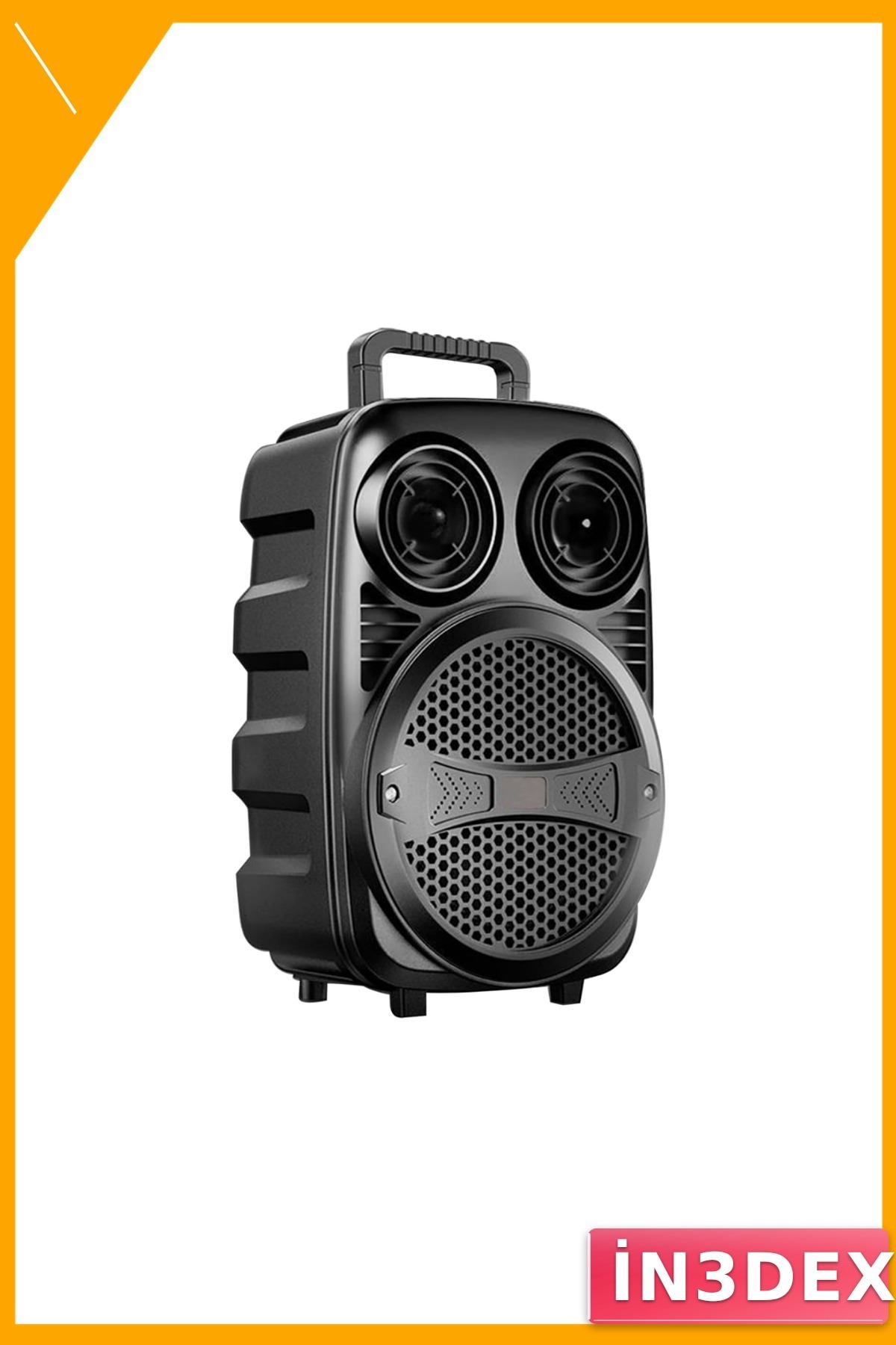 Bluetooth Karaoke Hoparlör Mikrofonlu RGB Işıklı Taşınabilir Speaker USB TF Kart