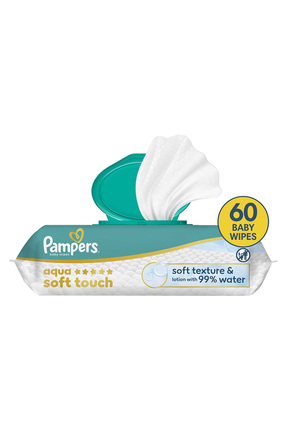 Prima Pampers Aqua Soft Touch Bebek Islak Havlu 1 Paket 60 Yaprak