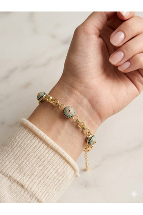 JOIE LUXURY 14K Nazar Boncuklu Bileklik