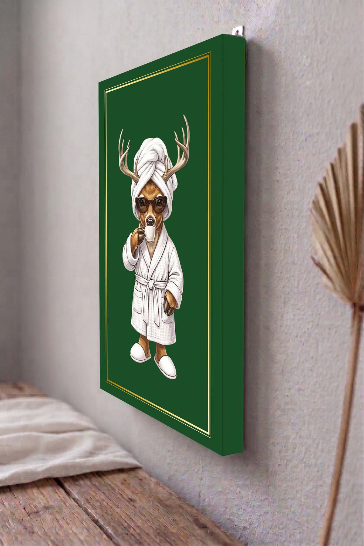 MODERN DESIGN WITH CANVAS TABLE ANIMAL DESIGN FOR BATHROOM AND KITCHEN (COLORFUL_GEYIK) |TKDKKNVSTB