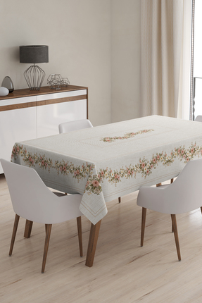 Befahomes KANEVİÇE GÜL BASKILI MASA ÖRTÜSÜ