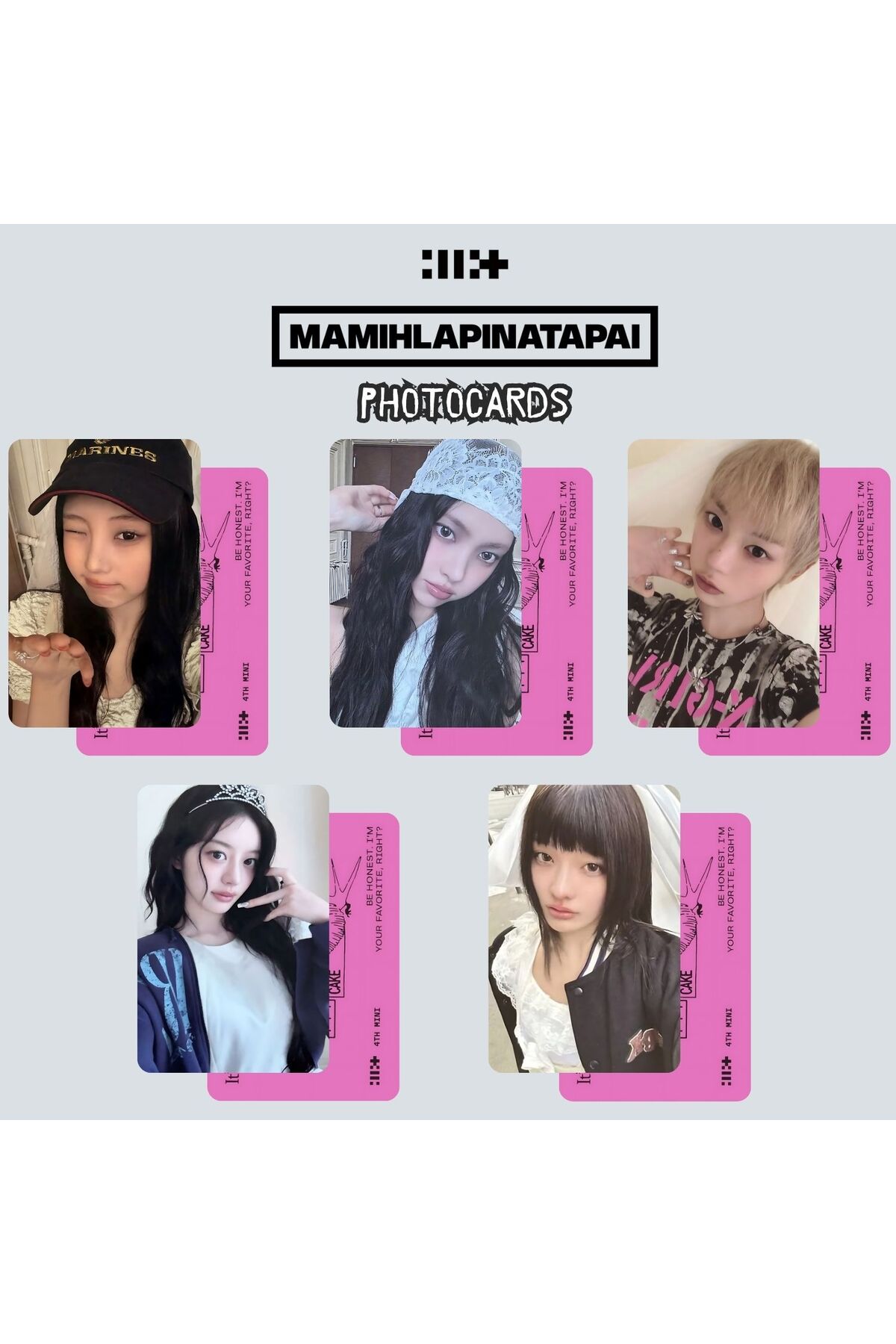 Kpop Dünyasi ILLIT '' MAMIHLAPINATAPAI '' IT's Me Ver. Photocards