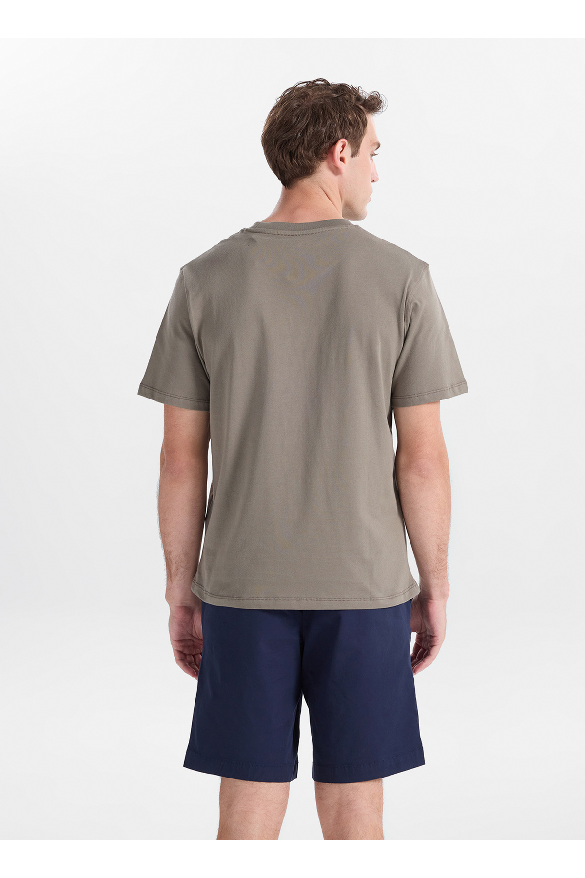 تی شرت مردانه خاکستری طرح معمولی طرح لوگو کد 12307761 JPRBLUEJOEY TEE CREW BSS26 جک اند جونز تی شرت Jack & Jones