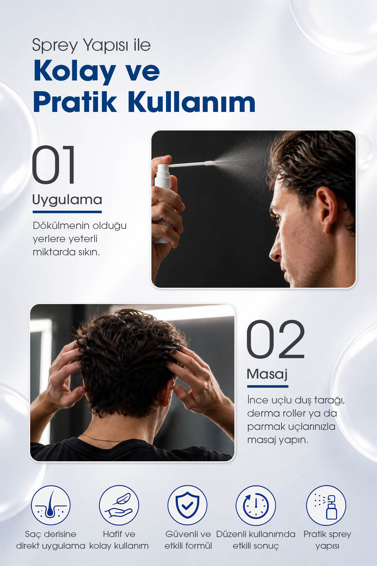 Feg Forte Saç Çıkarıcı ve Güçlendirici Sprey Serum - 75 mL — ffsp01 — تصویر 5 از 5