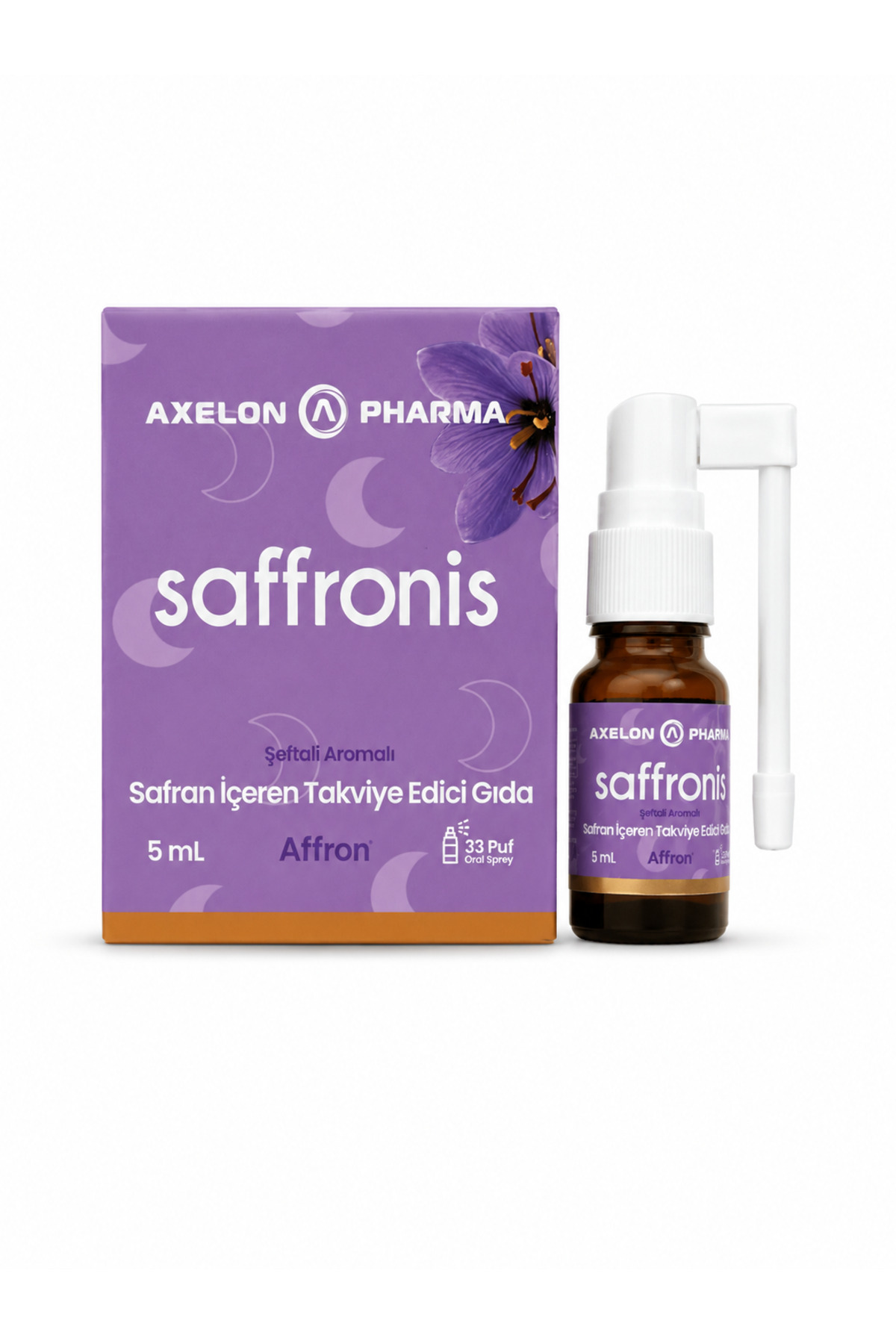 Supplementary food in spray form containing Saffronis Saffron