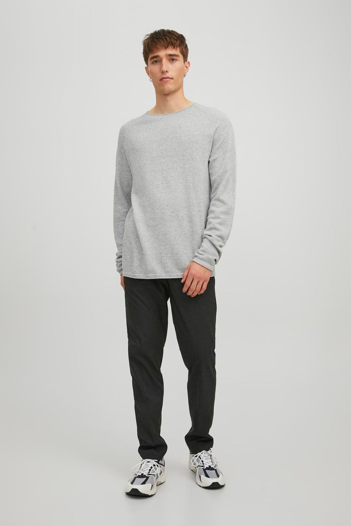 ژاکت بافتنی یقه گرد مردانه - هیل جک اند جونز پلیور Jack & Jones