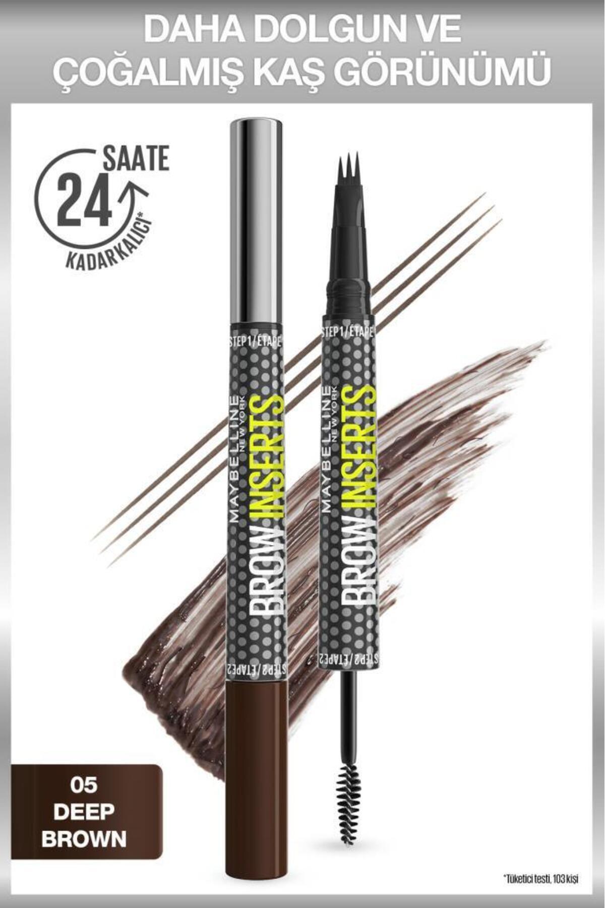 Brow Insert Çift Uçlu Kaş Kalemi – 05 Deep Brown — قهوه‌ای 784587