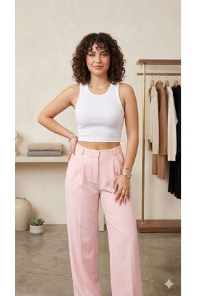 PECAMOOD BEYAZ FİTİLLİ CROP ATLET