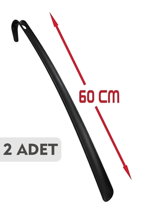 Ovio Ev&Yaşam 2 Adet 60 Cm Siyah Ayakkabı Çekeceği Asılabilir Sert Plastik Çe...