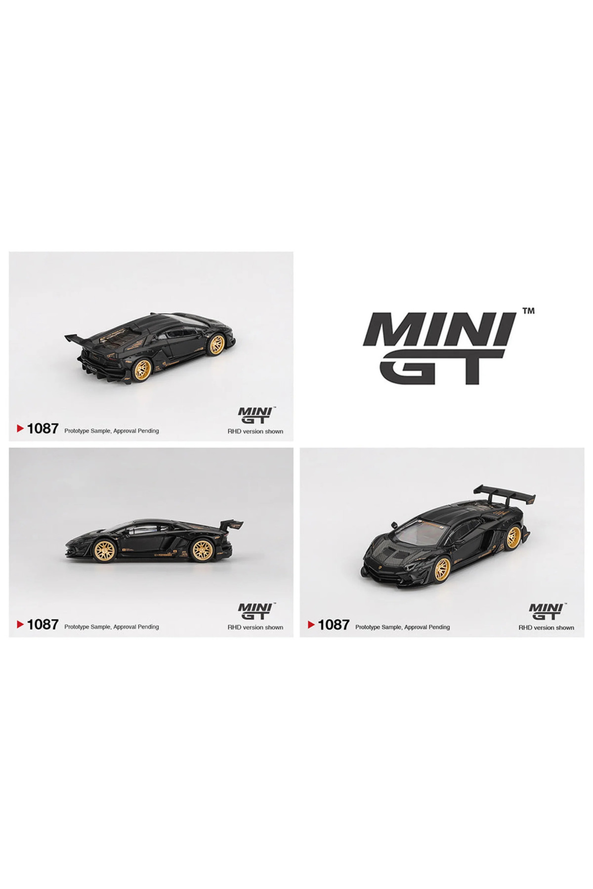 MINI GT LB・Works Lamborghini Aventador mini gt 1/64 LB-WORKS Lamborghini Aventador Limited Edition Matte