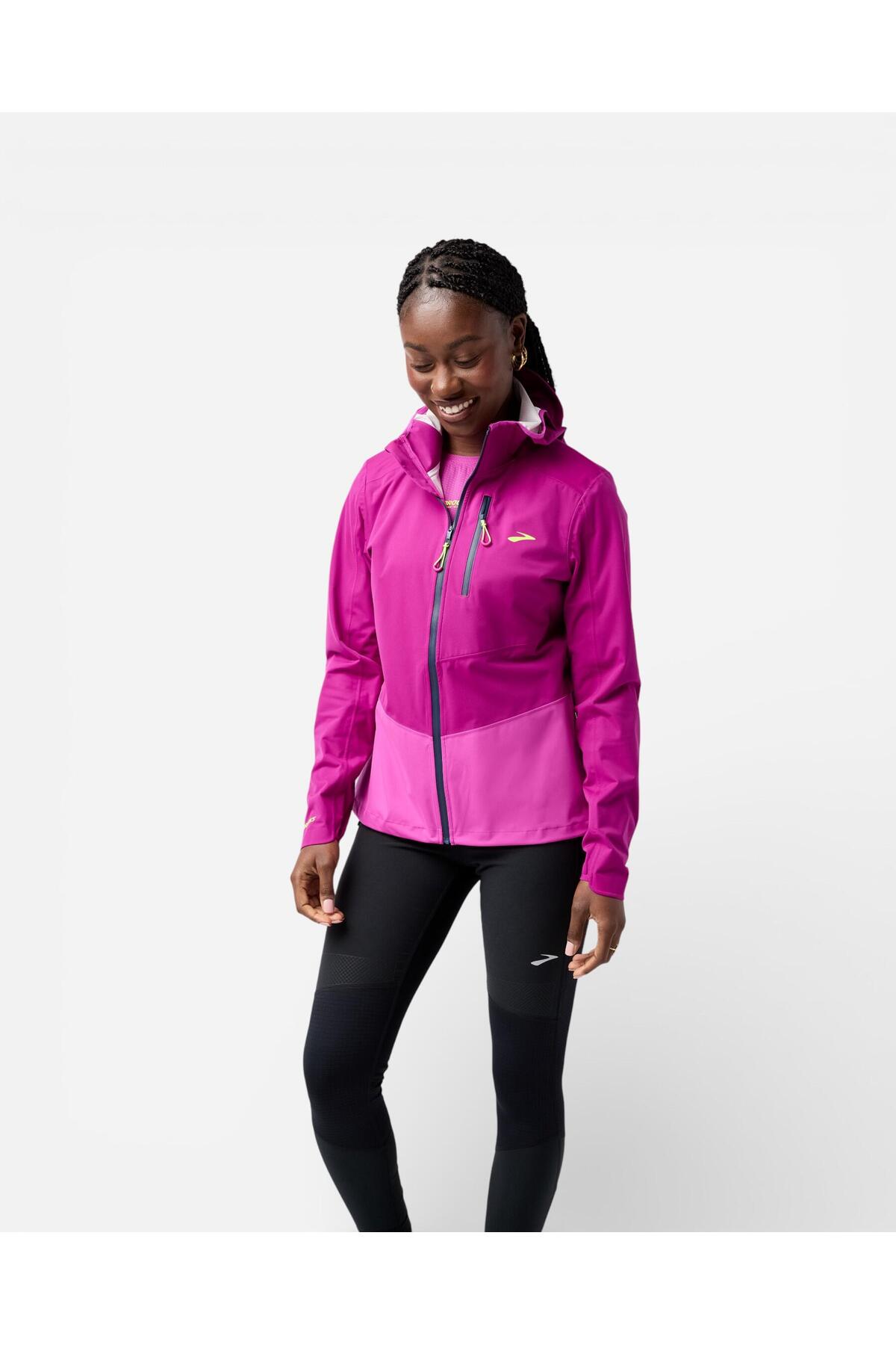 Brooks High Point Waterproof Jacket 2 Kadın Pembe Ceket 221710514
