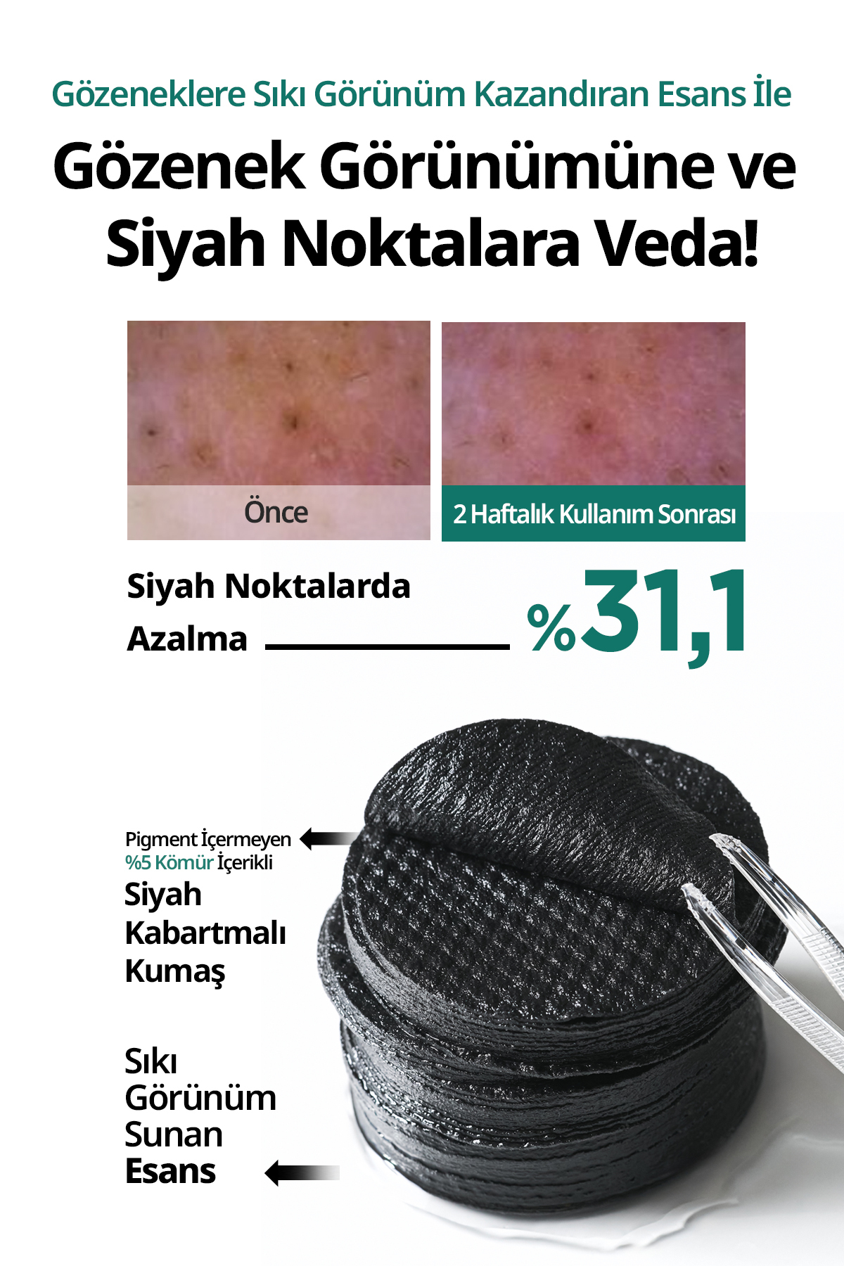 Yağlı Cilt için Siyah Nokta Karşıtı Peeling Ped İç Yedek Salicinic Pore Clear Black Pad Re — 9685 — تصویر 6 از 9