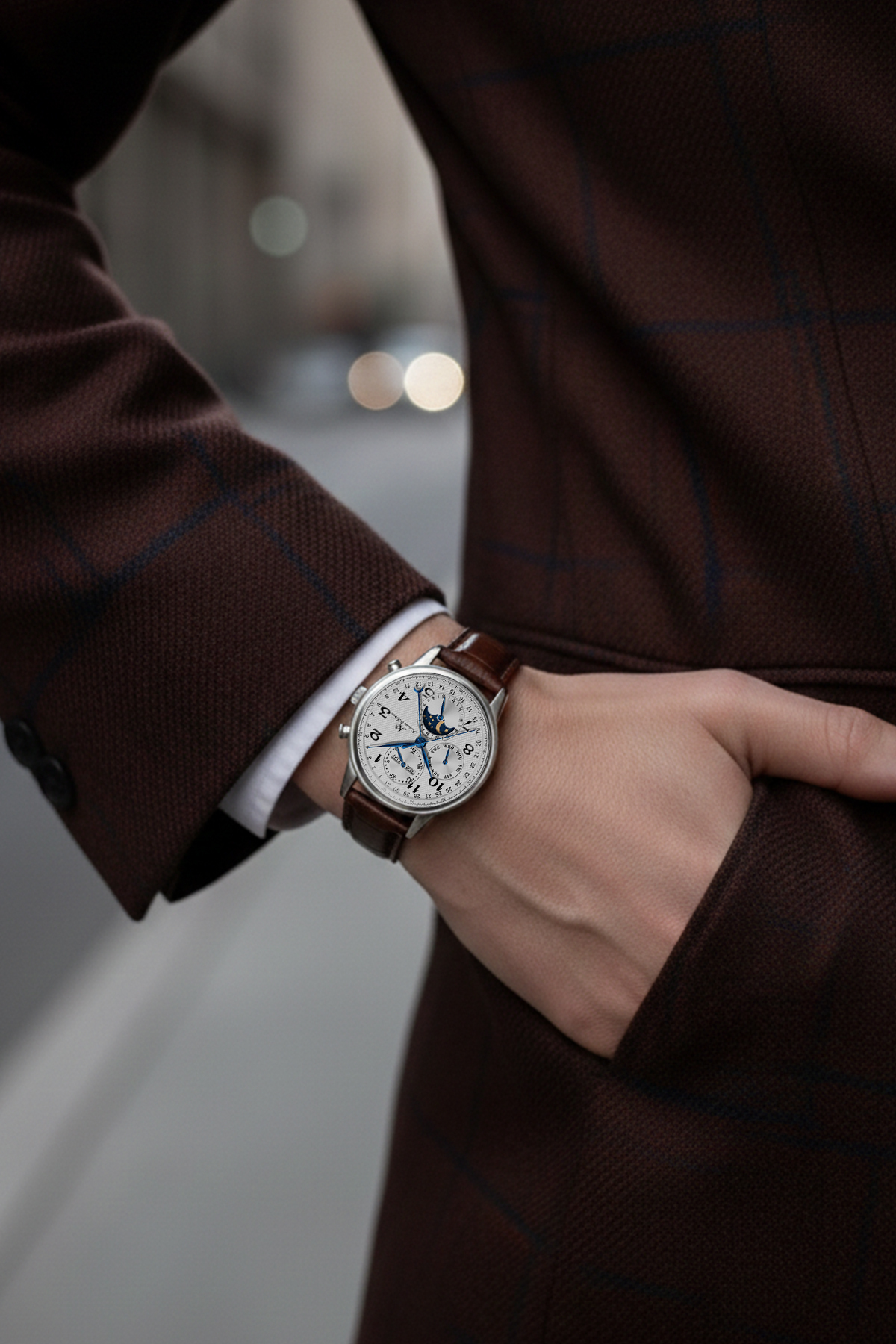 Kronen & Söhne Kronen&Söhne Royalton Moonphase Premium Otomatik Erkek Kol Saati görsel 6