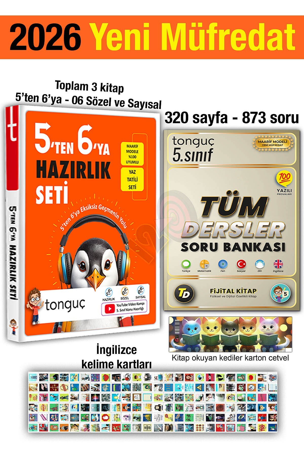 Tonguç Yayınları 5'ten 6'ya Hazırlık Seti 2026 4 Kitap Yaz Tatili