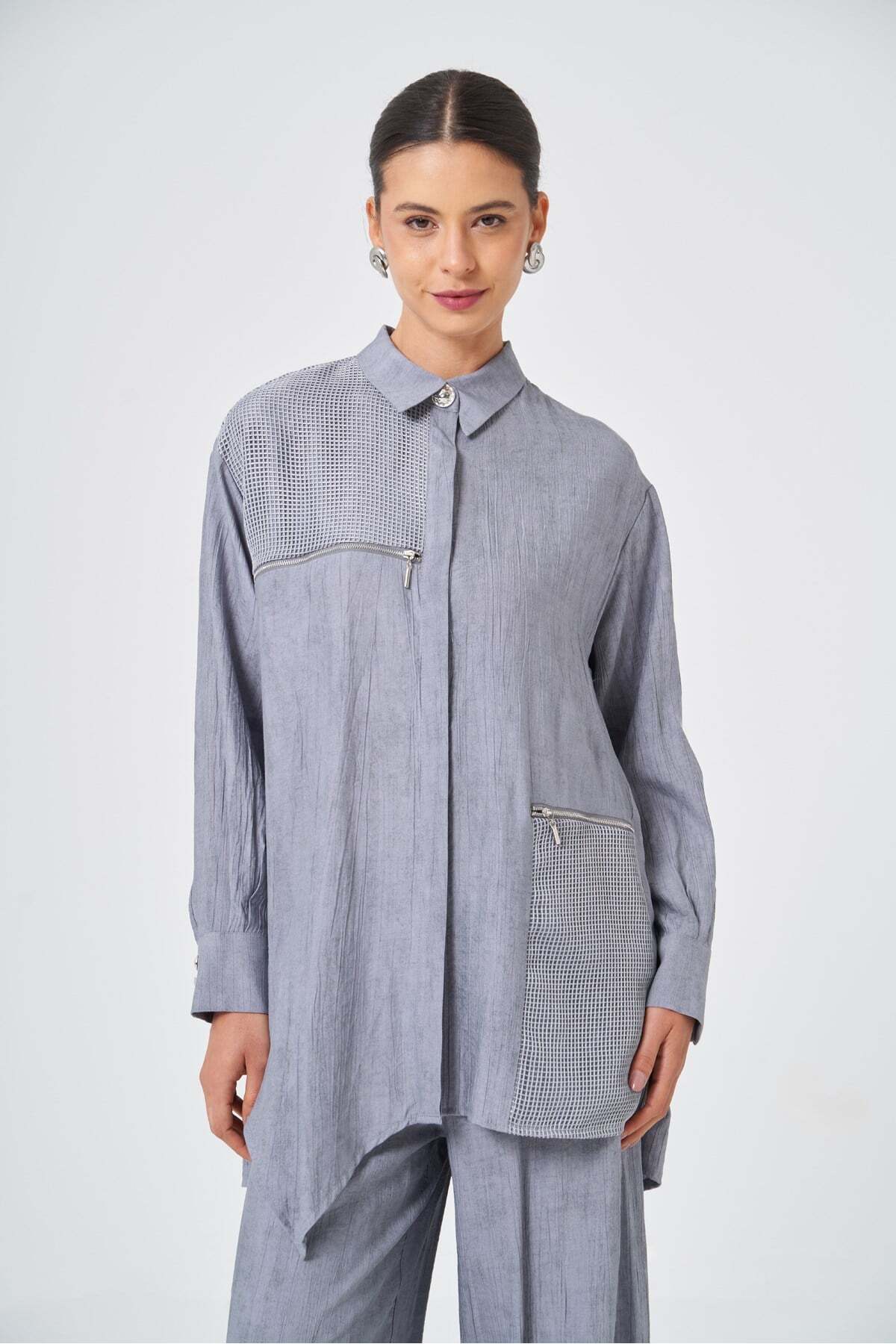 Women's Melange Set GRAY 31149