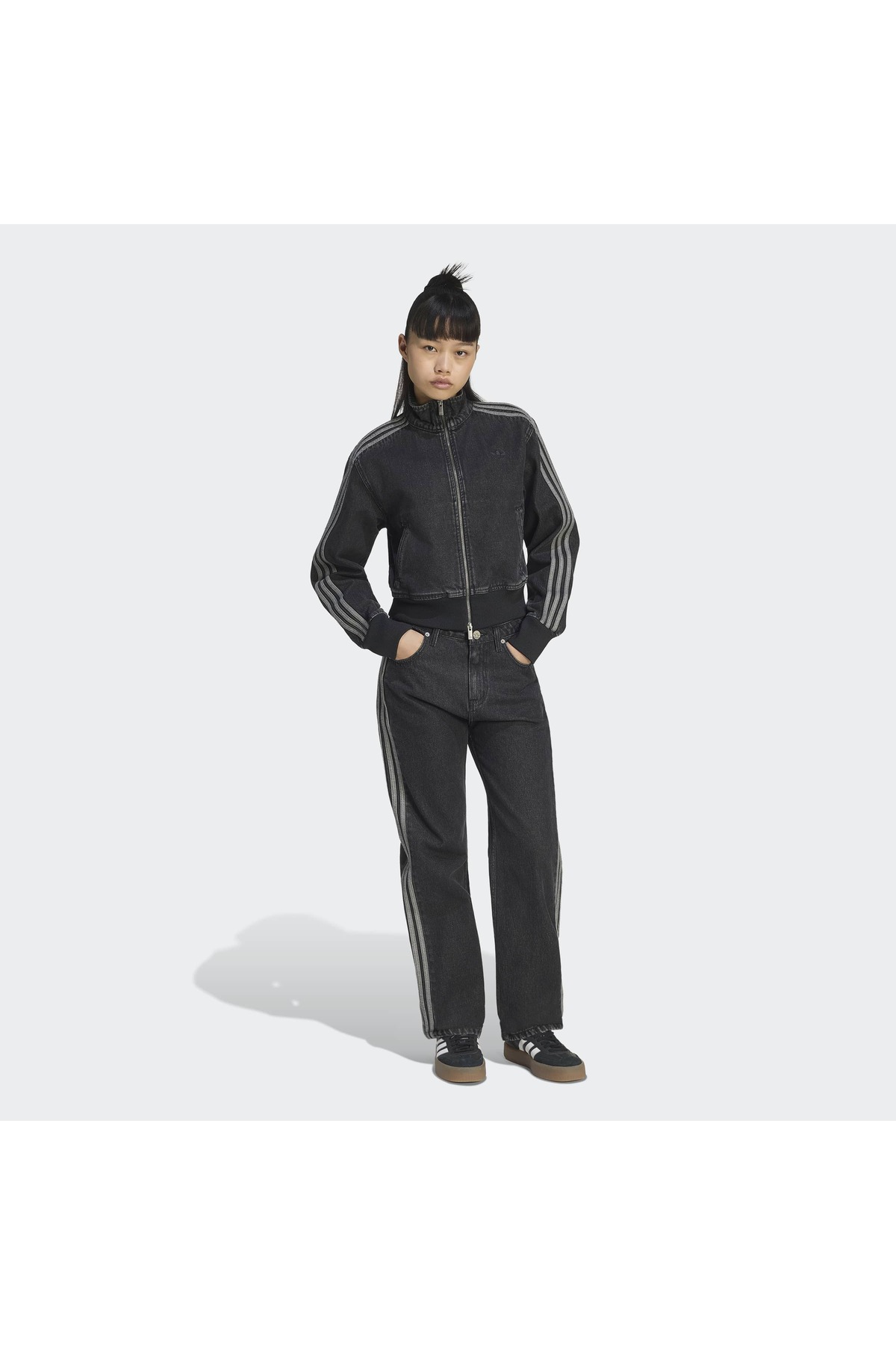 adidas Fb Tt D Kadın Denim Spor Ceket IB6917 görsel 3