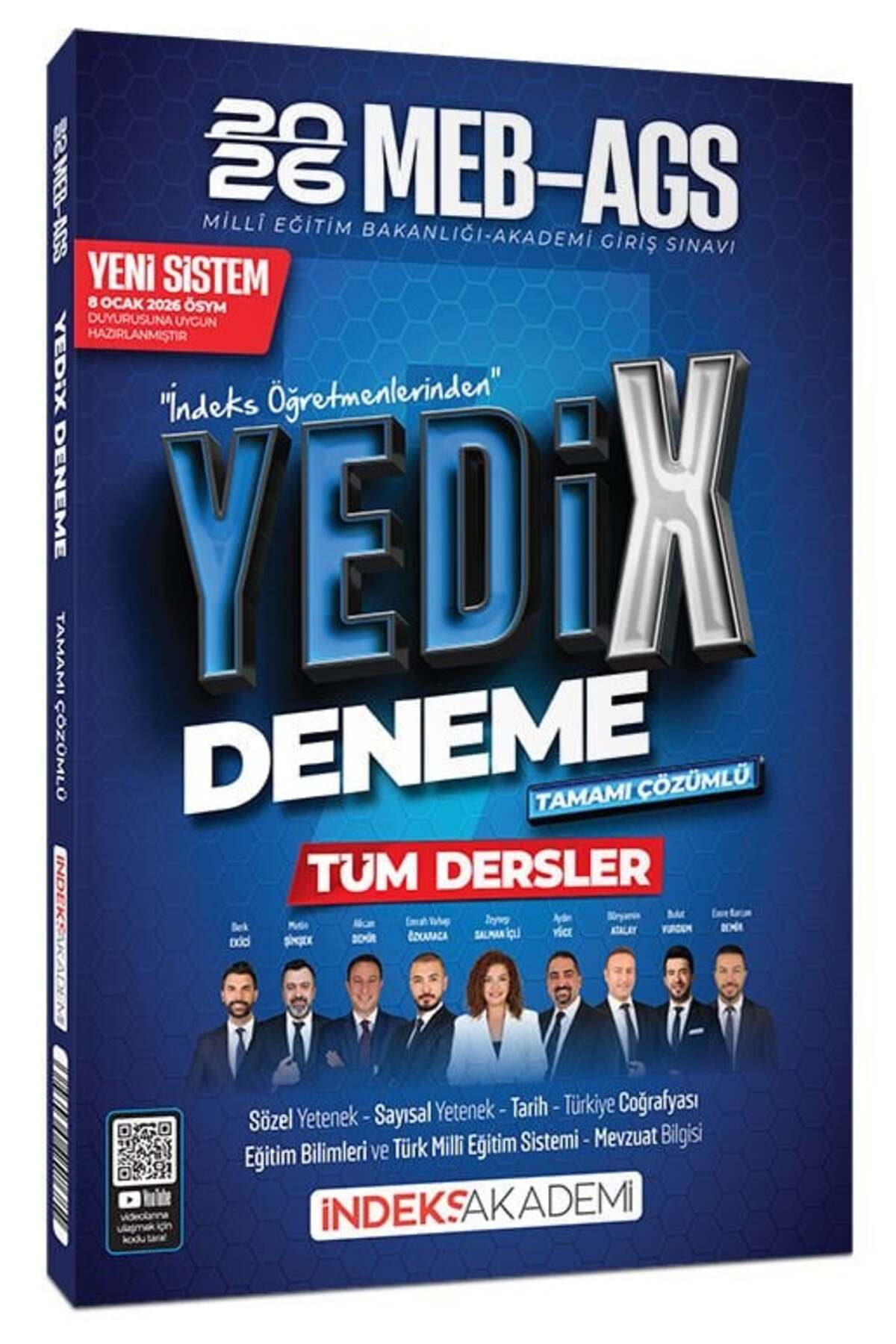 İndeks Akademi YENİ AGS - 2026 MEB-AGS Tüm Dersler YediX 7 Deneme