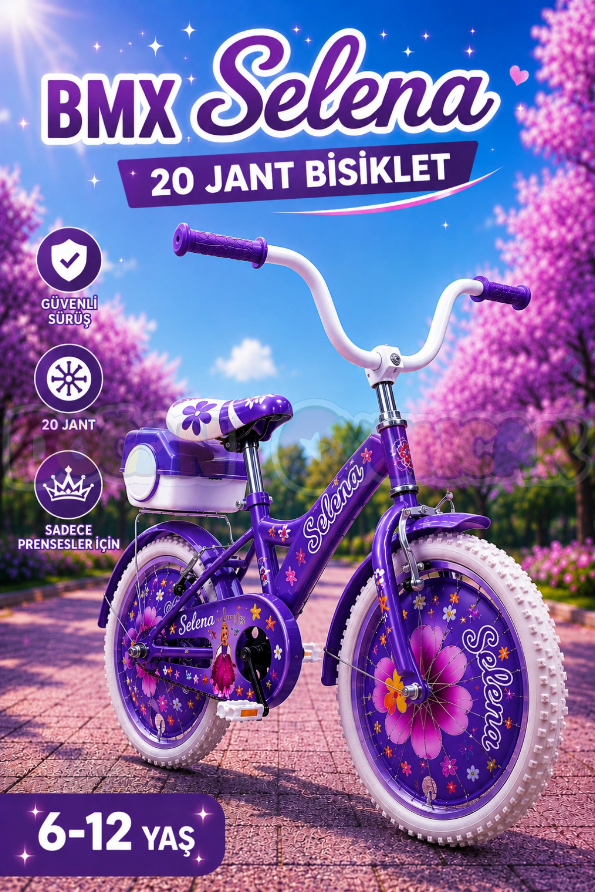 Doğan Oyuncak Dünyası BMX Selena 20 Jant Bisiklet Mor - Legano 20