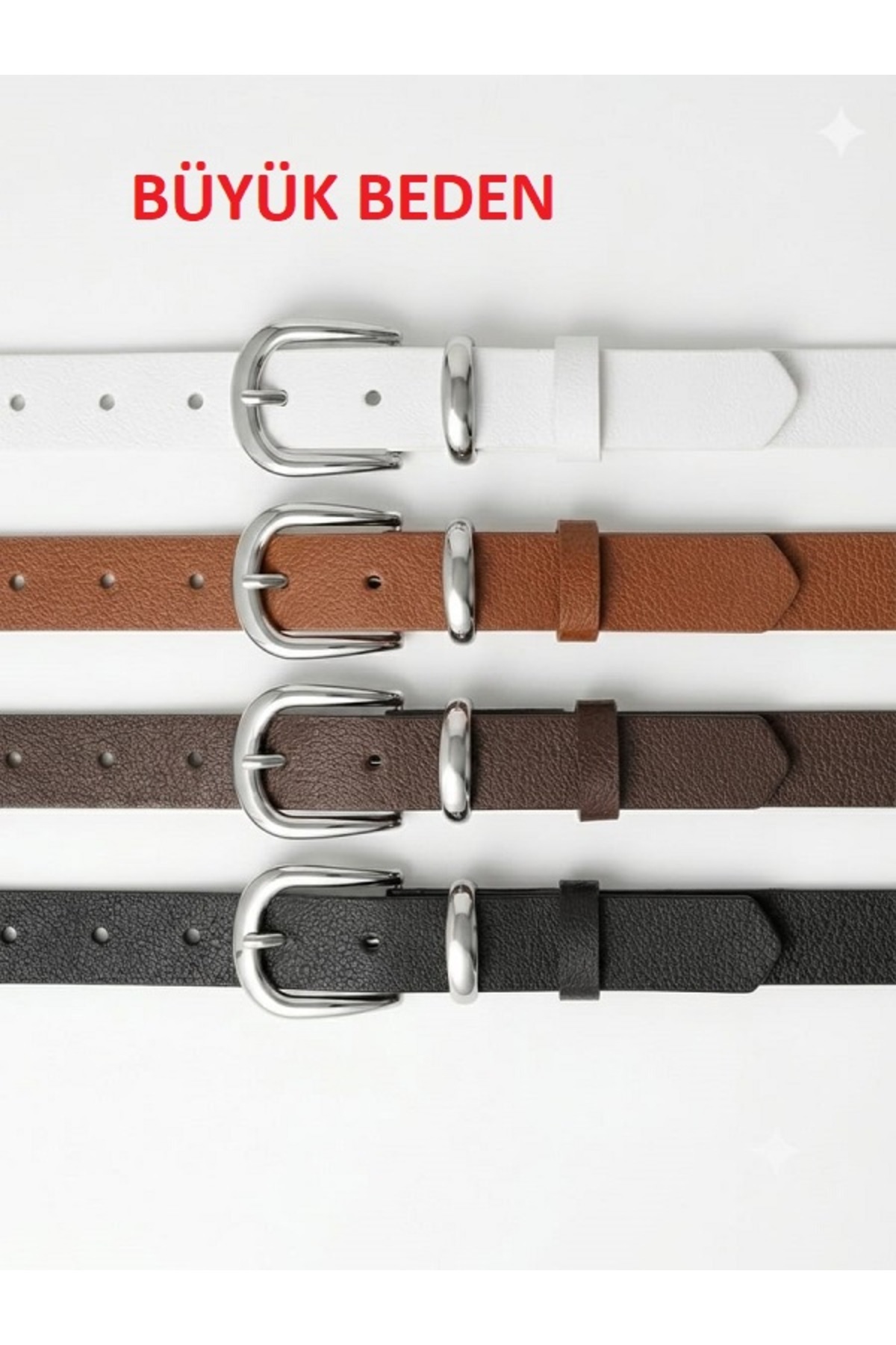 Women's Belt Plus Size Casual Buckle Bridge Detailed
