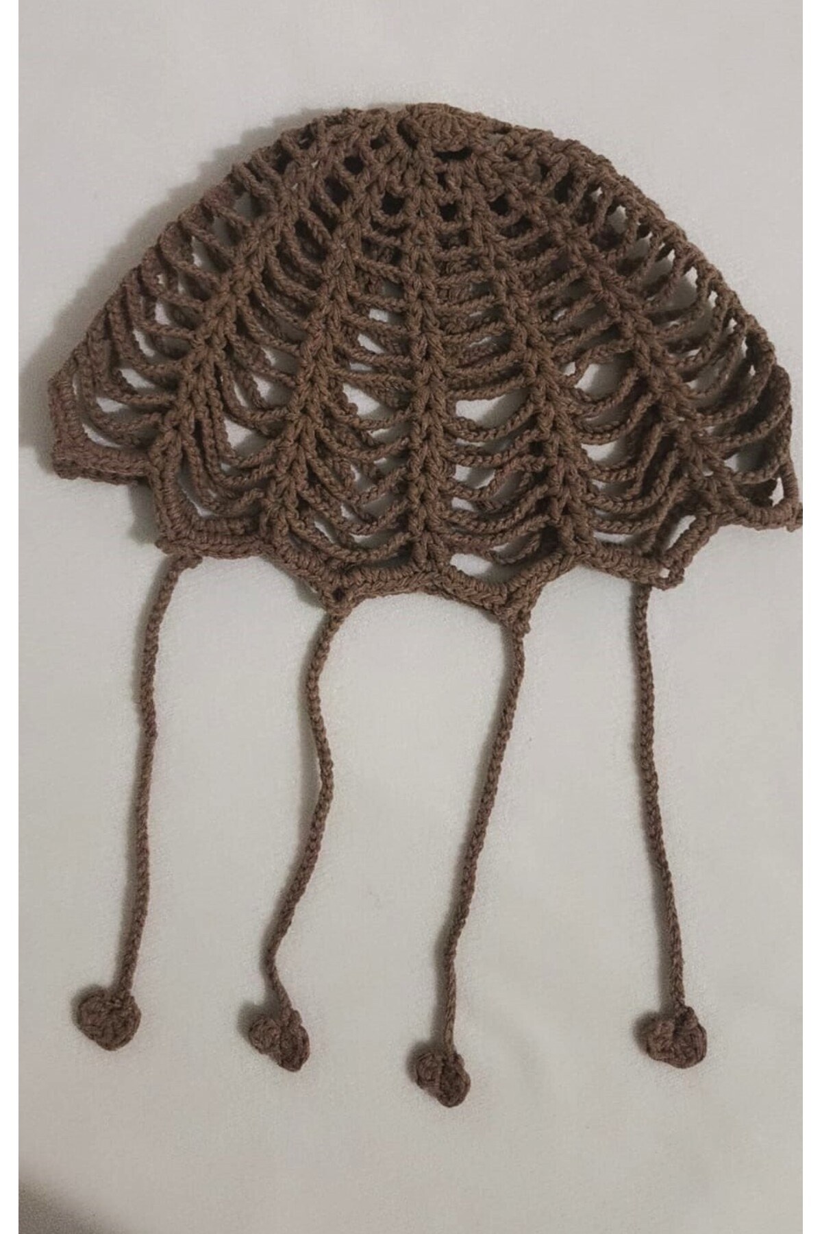 Momsada File Örgü Bere Şapka Bandana El Örgüsü görsel 2