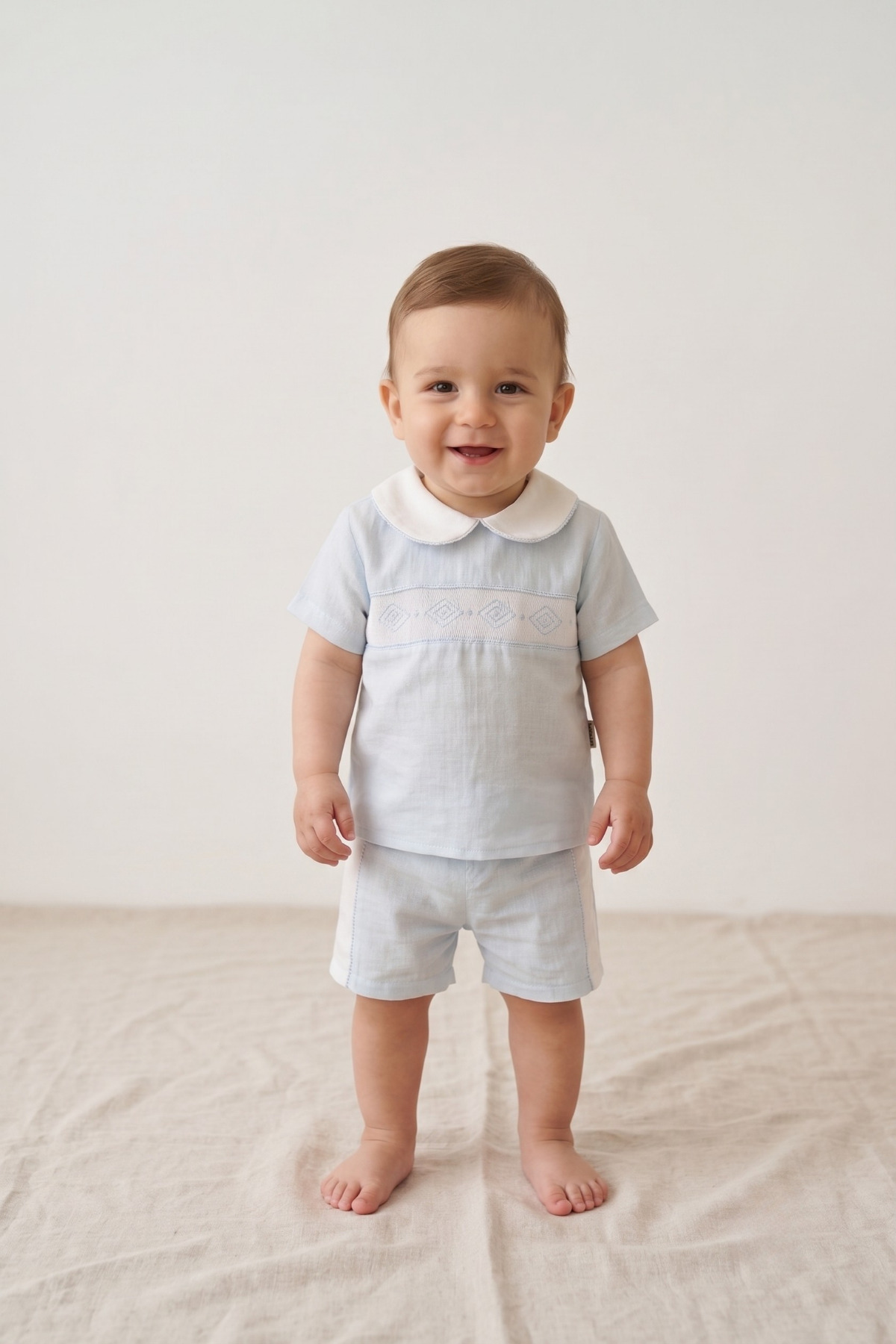 Bebezade Summer Baby Boy Bennet Top and Bottom Set