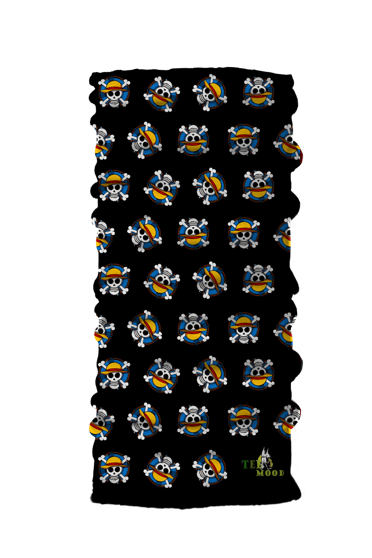 FG KONNİCHİWA One Piece Baskılı Bandana Anime Yüz Maskesi ve Boyunluk ve Günlük ve Motosiklet Kullanımı UV Korumalı Çok Amaçlı Boyunluk görsel 2