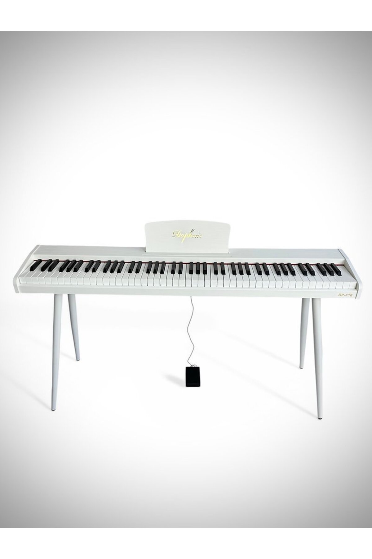 DAPHNIS Dp-118 White Ayaklı Dijital Piyano (Kulaklık Hediyeli