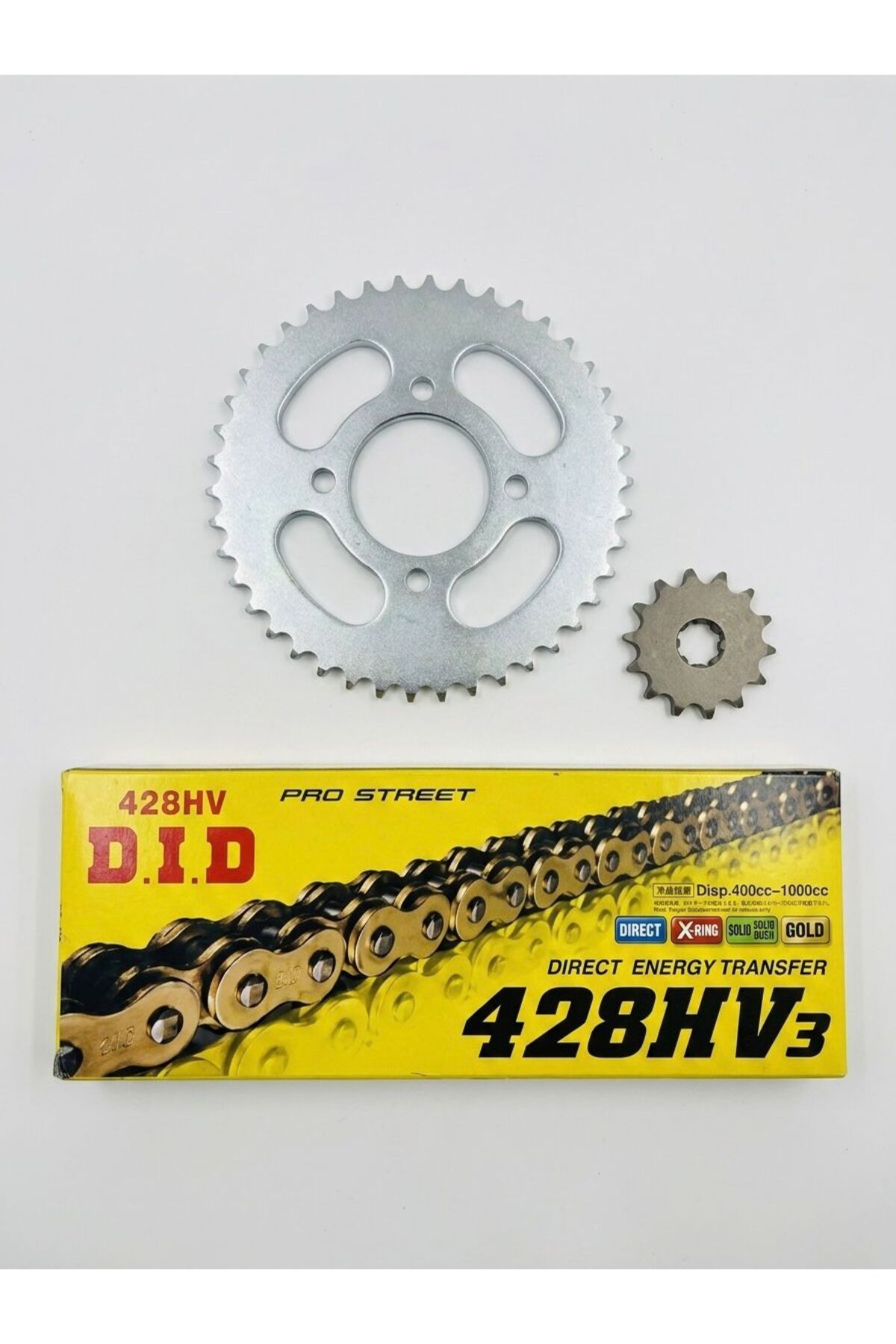 アクセサリー tolucky198553 İthal SUZUKİ GN 125 ZİNCİR DİŞLİ SETİ ÖN 14T - ARKA 42T - DID