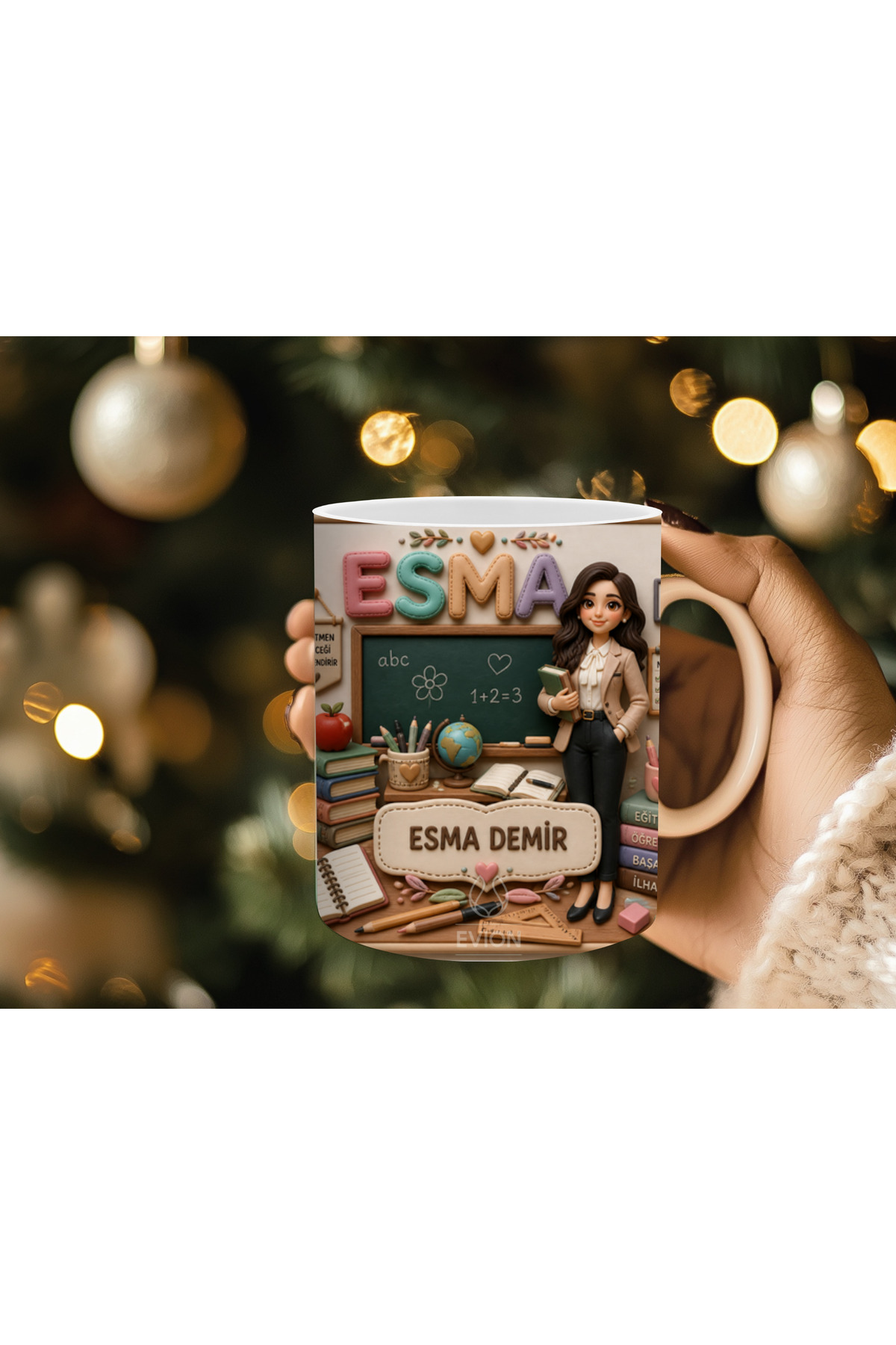 Personalized Teacher Mug | Profession Themed Teachers' Day Gift with Name Written