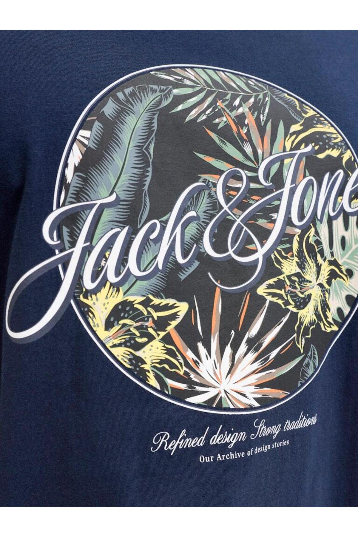 Jack & Jones JACK JONES Baskılı Büyük Beden Tişört 12295982 görsel 6