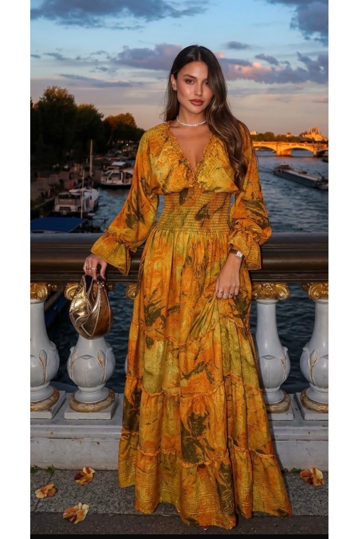 Orange Batik Varak