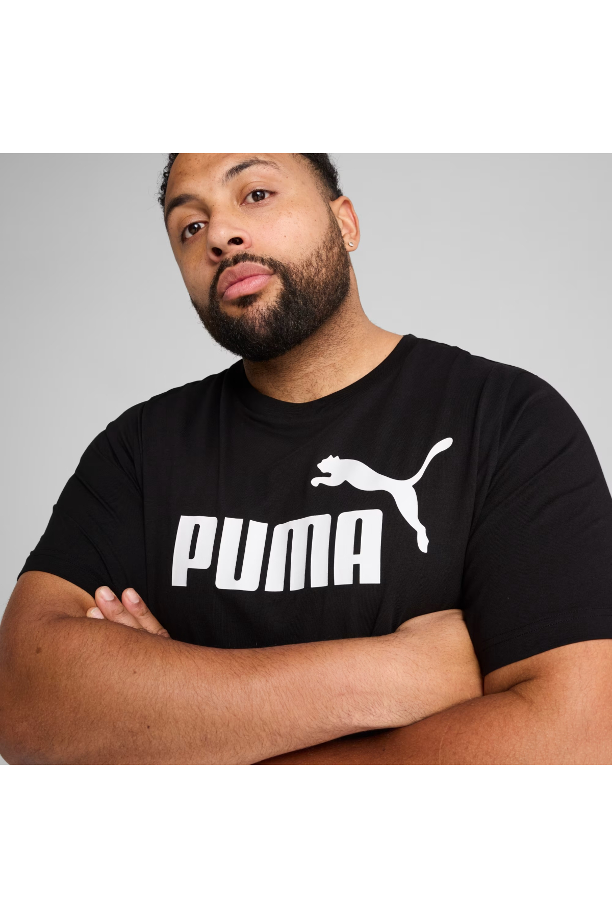 Puma Essential No.1 Erkek Siyah Günlük Stil T-Shirt 68253201 görsel 5