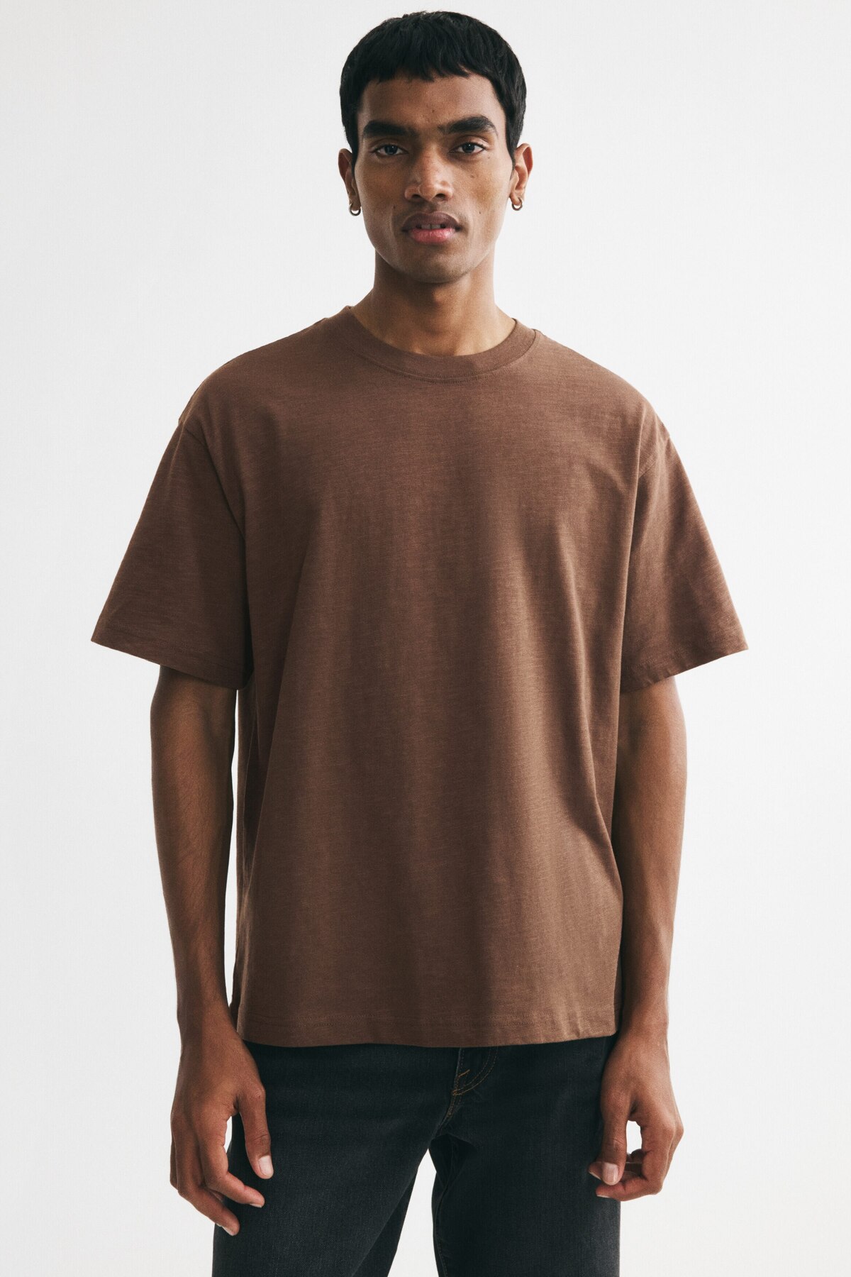 تی‌شرت نخی طرح Relaxed Fit اچ اند ام تی شرت H&M