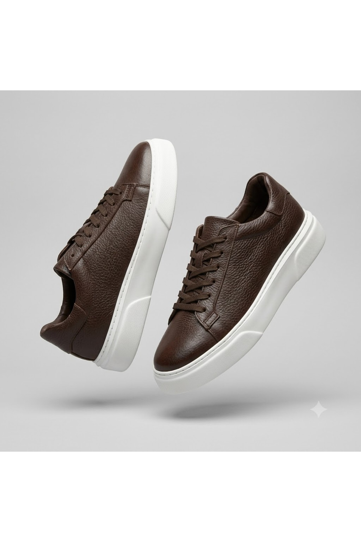 KİNDEP (Sneakers) İç Dışı Hakiki Deri Günlük Erkek Ayakkabı KAHVE görsel 6