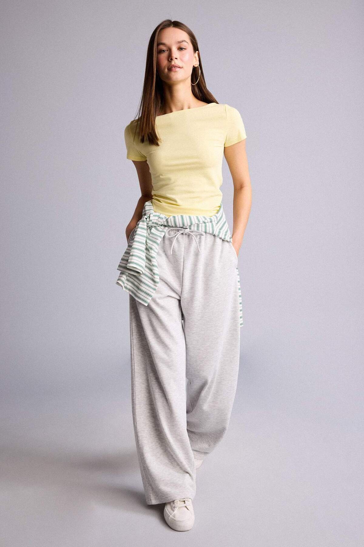 Straıght Fit Elastic Waisted Joggers D6667AX26AU