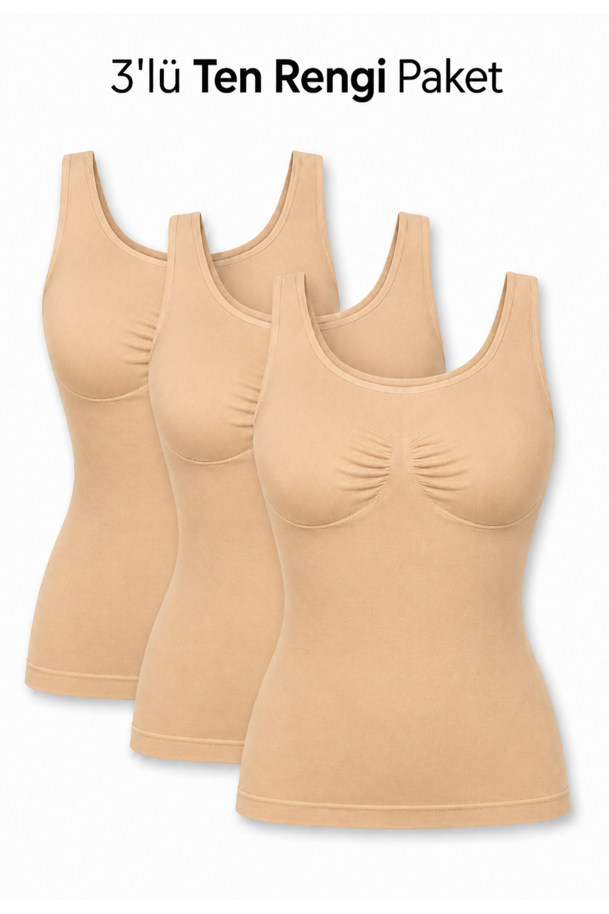 Women's Strappy Singlet Seamless Corset – Body-Fitting, Stretchy and Comfortable Casual Underwear - Skin 1180