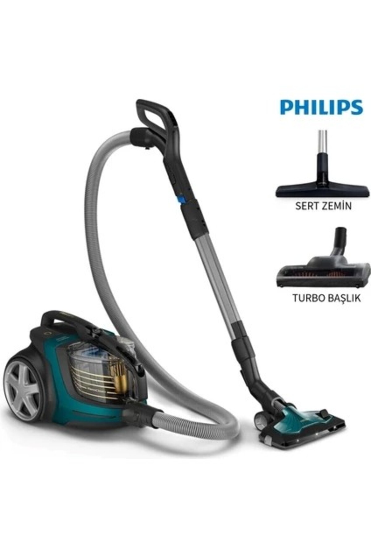 Philips Marathon Ultimate 899 W Toz Torbasız Turbo Başlıklı Elektrikli Süpürge, Powercyclone 10, Tri