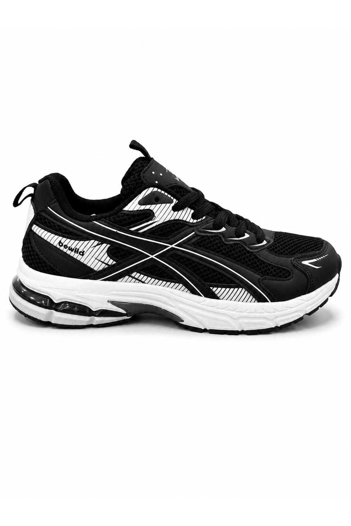 Bewild Erkek Siyah Sneaker Rahat Hafif Taban Koşu Fitness Ve Günlük Spor Ayakkabı — مشکی SPORAYAKKABI — تصویر 2 از 5