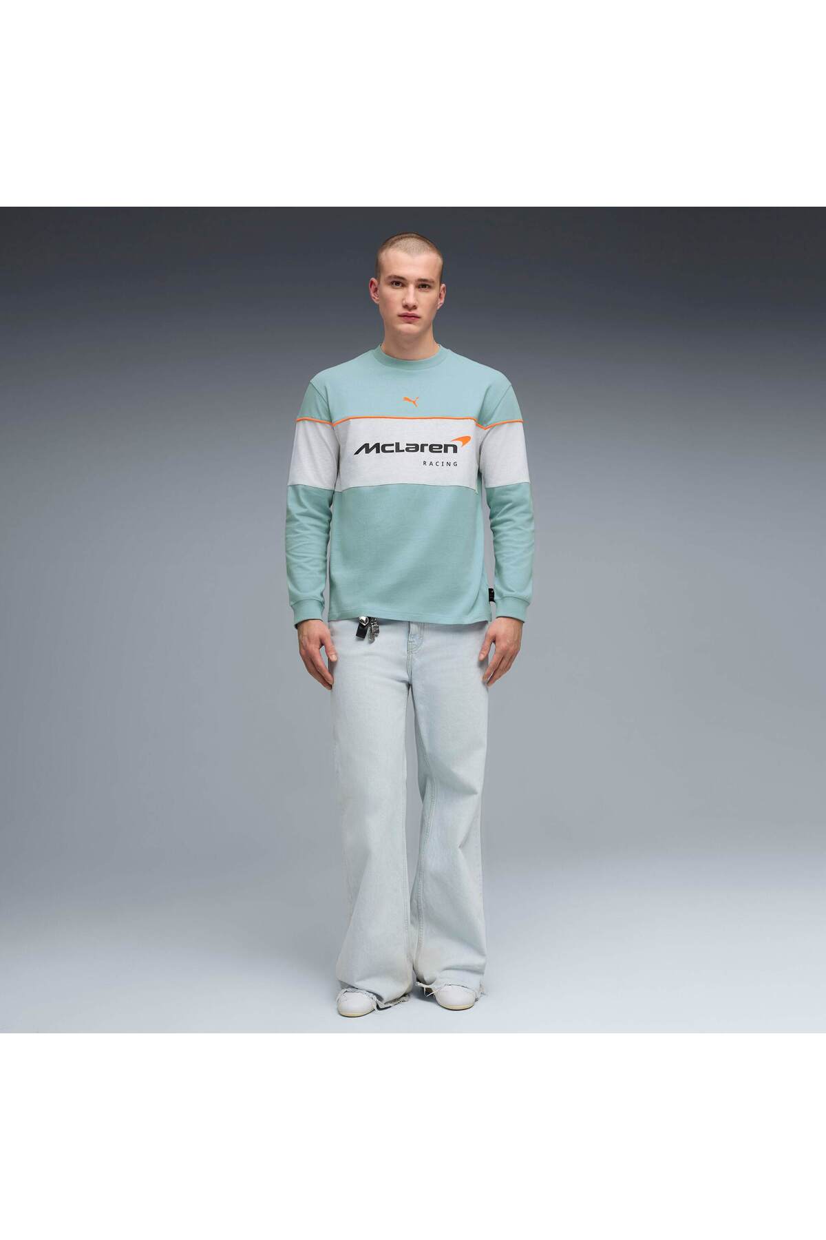 Puma McLAREN RACING LIFESTYLE Erkek Geniş Kesim SWEATSHIRT görsel 2