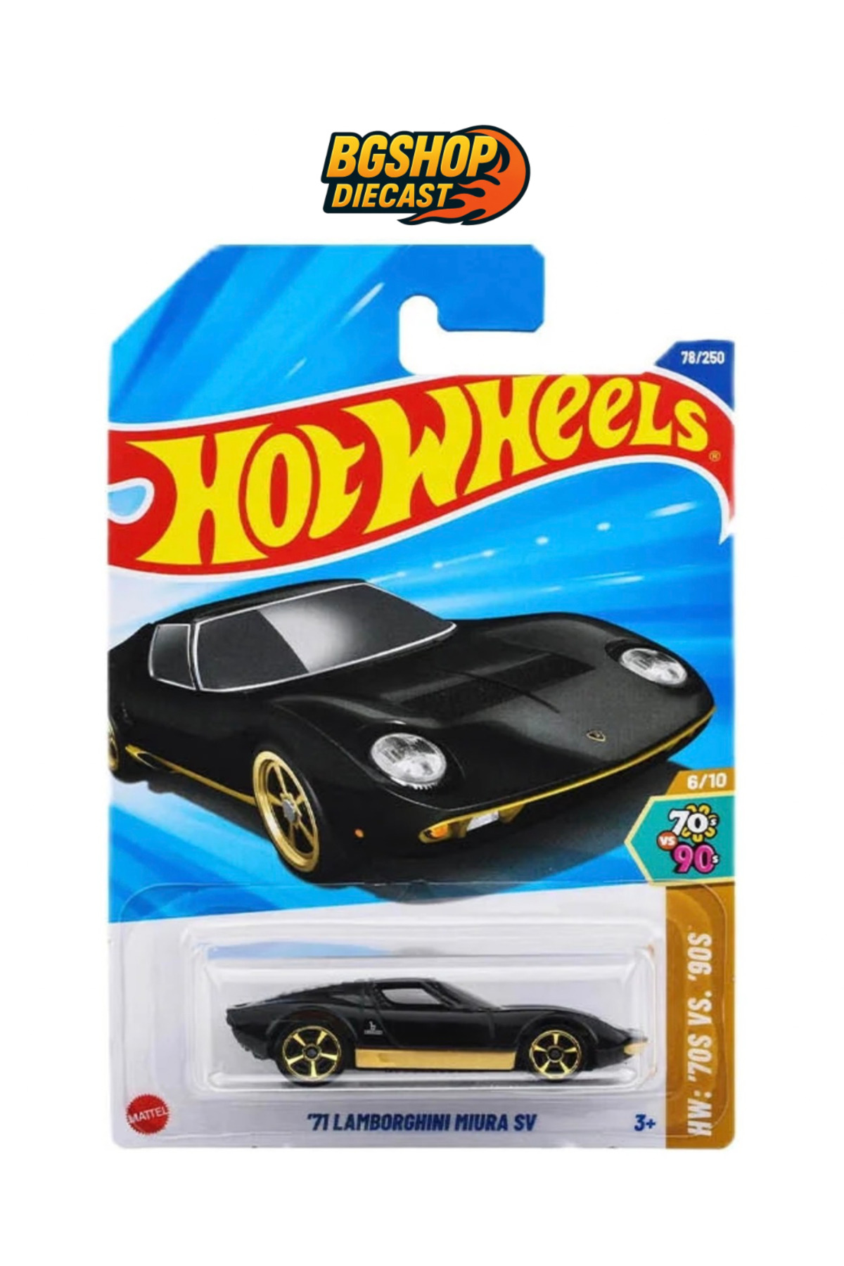 HOT WHEELS ´71 Lamborghini Miura SV (uzun kart) - Fiyatı