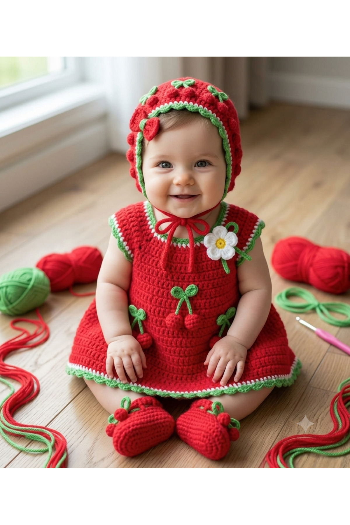 tce the charme elegant Hand-Knitted Baby Clothing