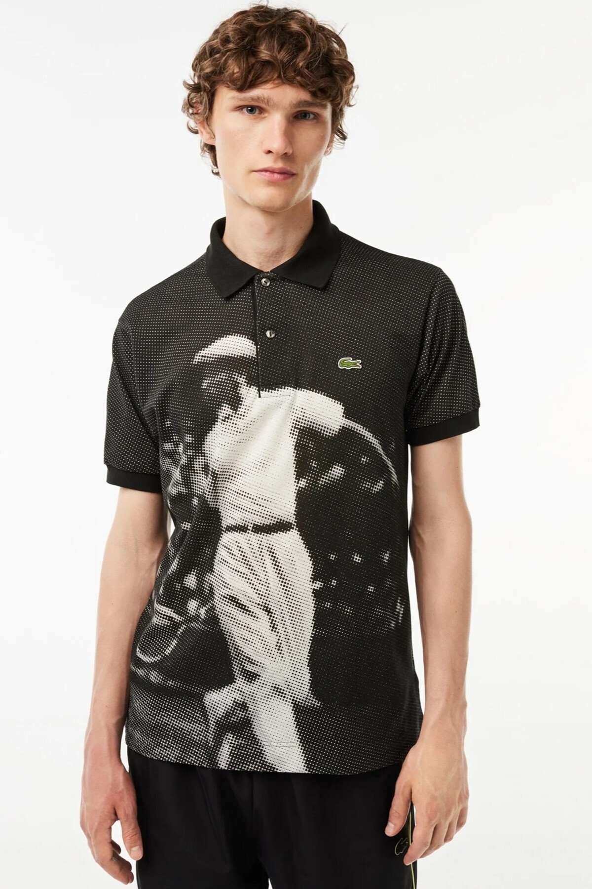 Lacoste L.12.12 Men's Rene Print Classic Fit Polo T-Shirt Graphic Printed Organic Cotton Men's Polo Shirt