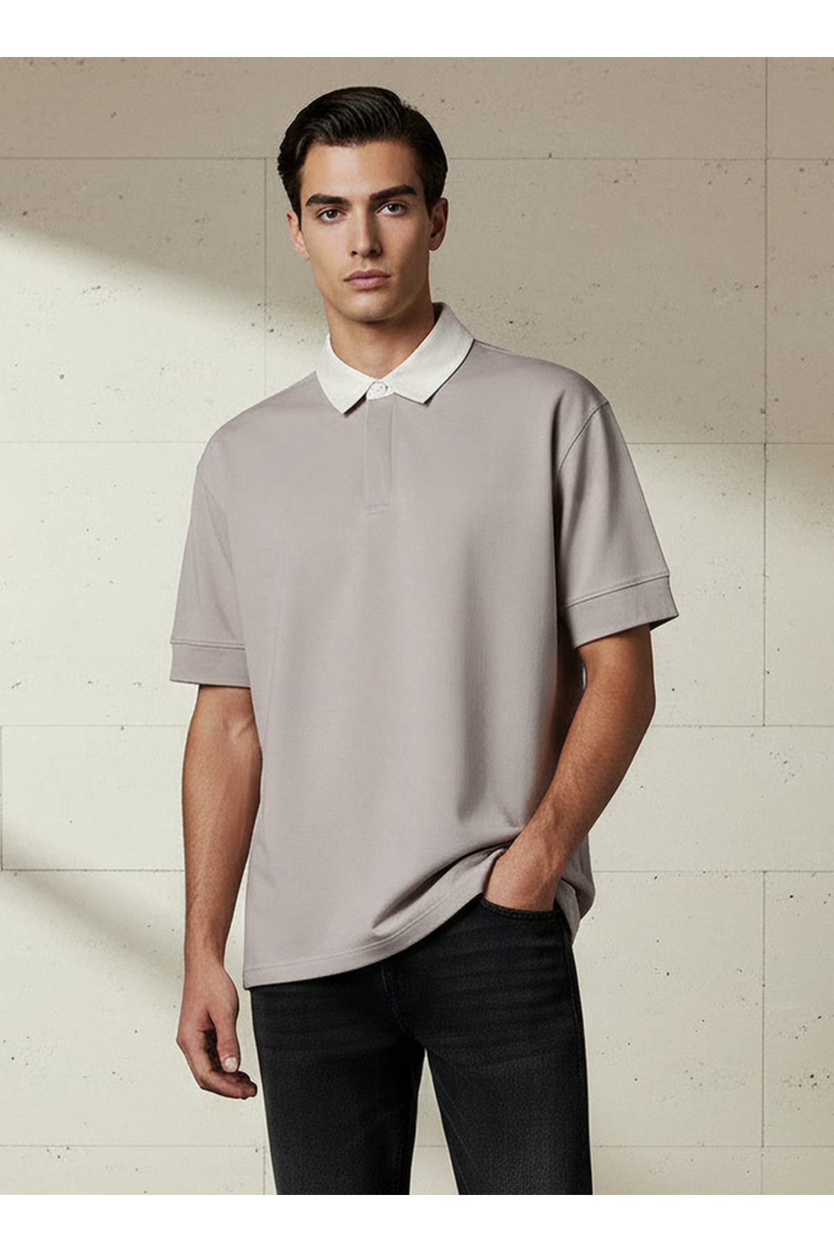 FAV CONTRAST DETAIL POLO